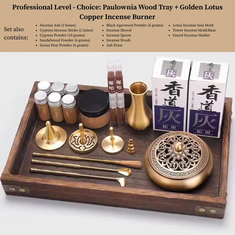 DIY Brass Incense Making Kit – Complete Zen Tool Set for Beginners and Masters