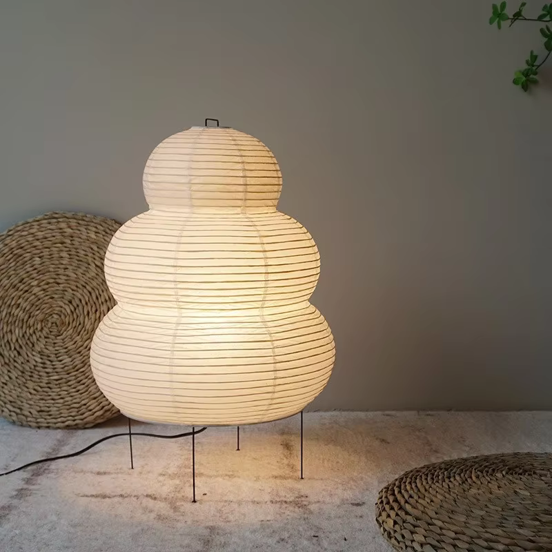 Handmade Akari-Style Japanese Lamp
