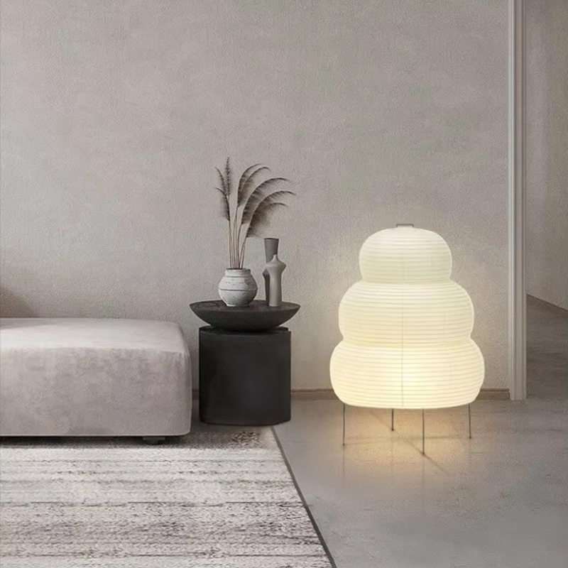 Handmade Akari-Style Japanese Lamp