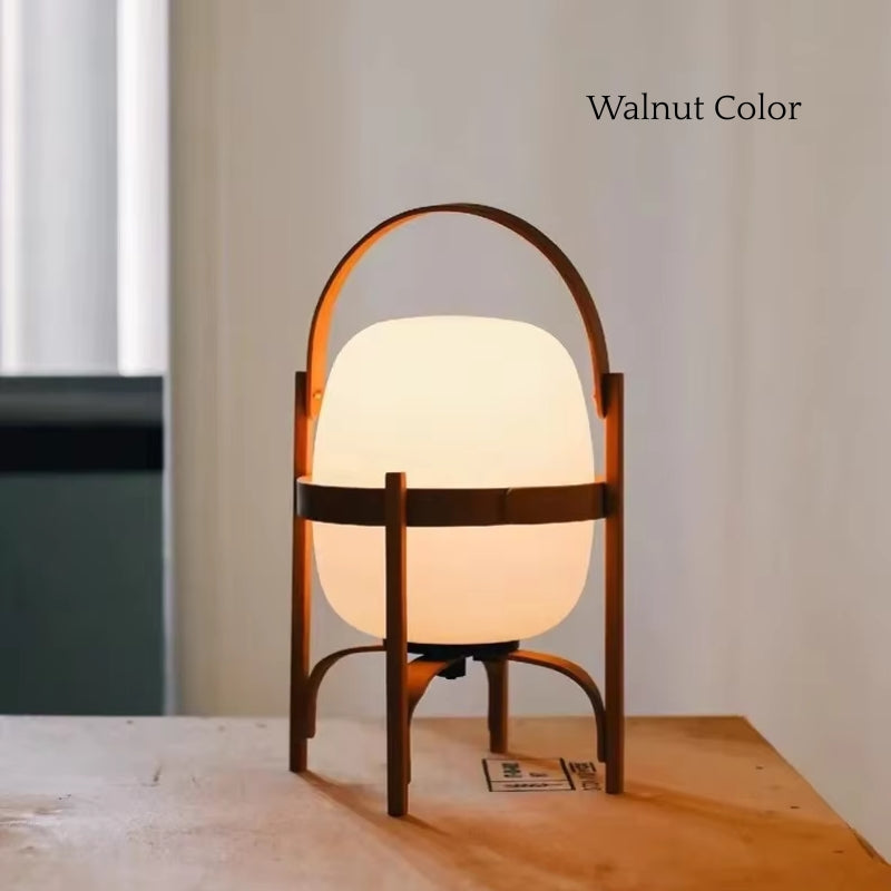 Simple Wood Lamp – Warm Ambient Light for Bedroom or Living Room
