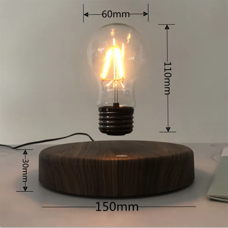 Magnetic Floating Light Bulb Lamp with Touch Control
