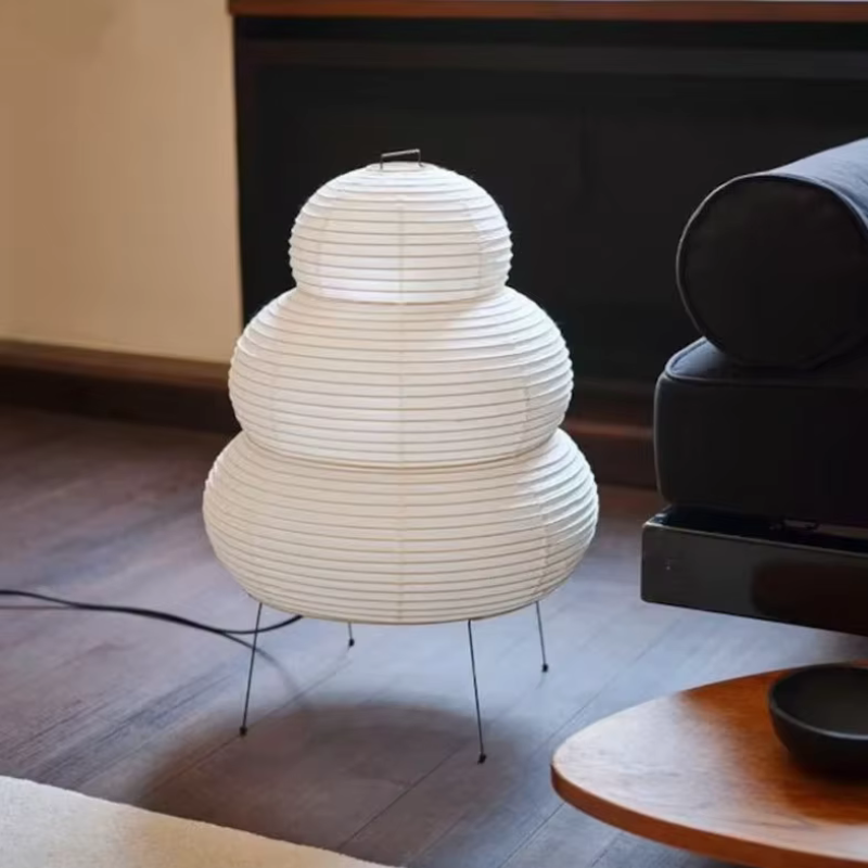 Handmade Akari-Style Japanese Lamp