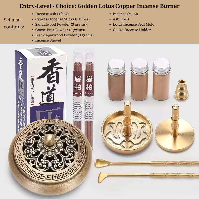 DIY Brass Incense Making Kit – Complete Zen Tool Set for Beginners and Masters
