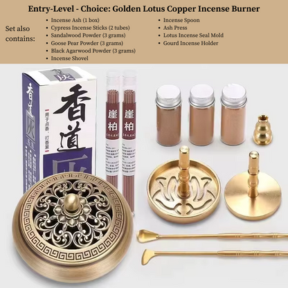 DIY Brass Incense Making Kit – Complete Zen Tool Set for Beginners and Masters