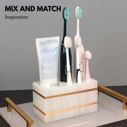 Luxury White Onyx Marble Bathroom Accessories – Mix and Match