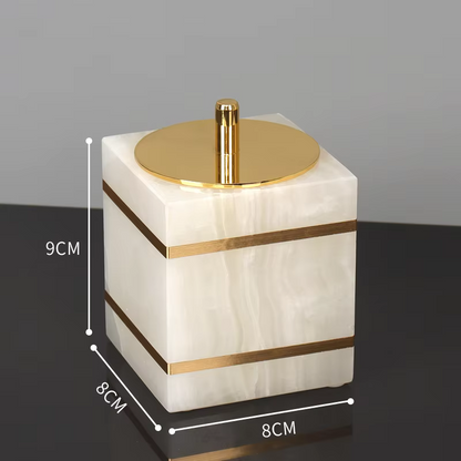 Luxury White Onyx Marble Bathroom Accessories – Mix and Match