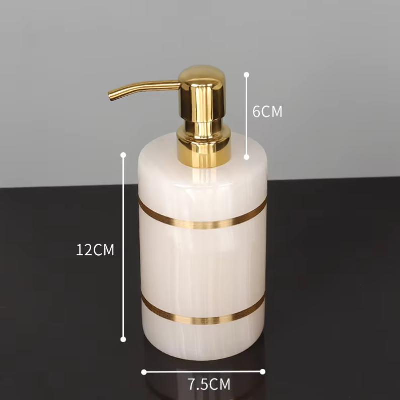 Luxury White Onyx Marble Bathroom Accessories – Mix and Match