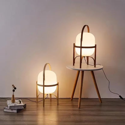 Simple Wood Lamp – Warm Ambient Light for Bedroom or Living Room