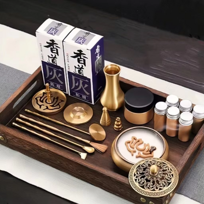 DIY Brass Incense Making Kit – Complete Zen Tool Set for Beginners and Masters