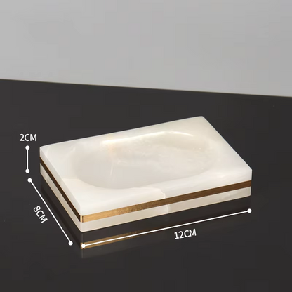 Luxury White Onyx Marble Bathroom Accessories – Mix and Match