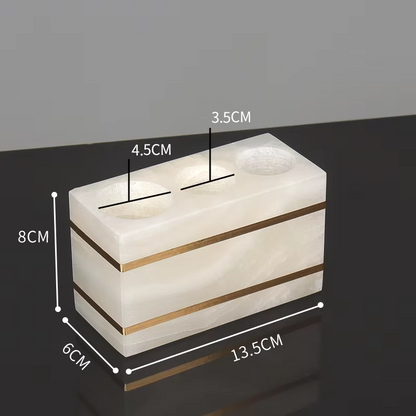 Luxury White Onyx Marble Bathroom Accessories – Mix and Match