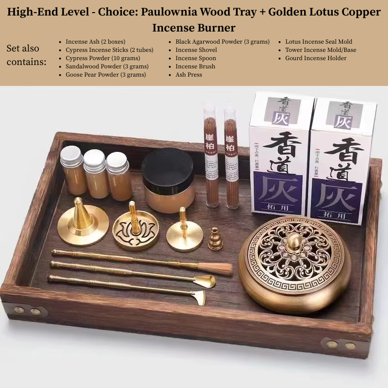 DIY Brass Incense Making Kit – Complete Zen Tool Set for Beginners and Masters