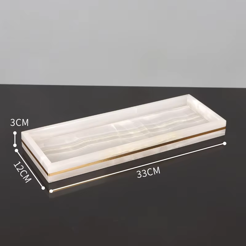 Luxury White Onyx Marble Bathroom Accessories – Mix and Match