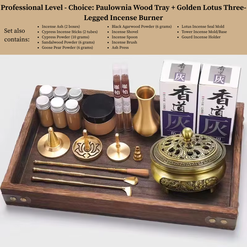 DIY Brass Incense Making Kit – Complete Zen Tool Set for Beginners and Masters