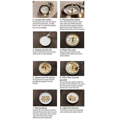 DIY Brass Incense Making Kit – Complete Zen Tool Set for Beginners and Masters