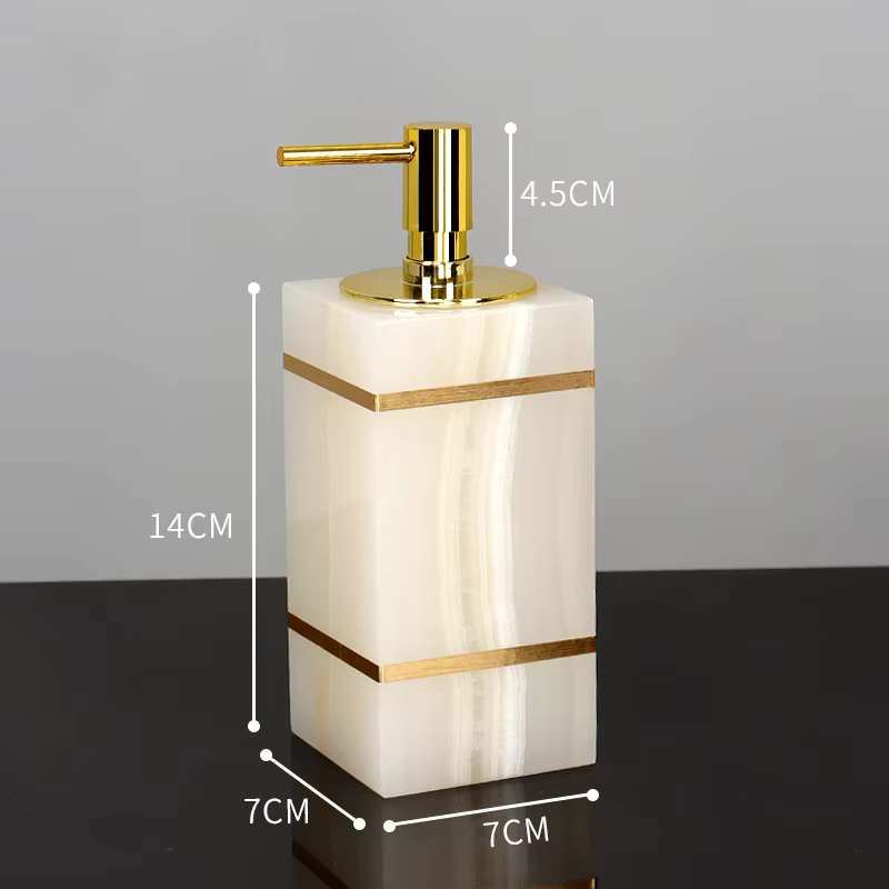 Luxury White Onyx Marble Bathroom Accessories – Mix and Match