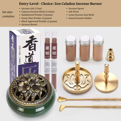 DIY Brass Incense Making Kit – Complete Zen Tool Set for Beginners and Masters