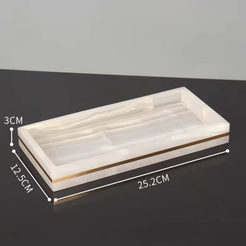 Luxury White Onyx Marble Bathroom Accessories – Mix and Match