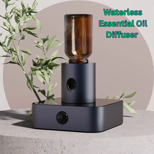 Waterless Essential Oil Diffuser with Motion Sensor – Portable Aluminum Nebulizing Scent Diffuser for Home, Car, Office, Travel – Fits 5ml to 30ml Bottles