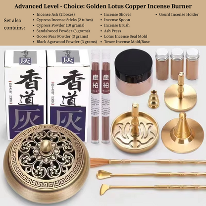 DIY Brass Incense Making Kit – Complete Zen Tool Set for Beginners and Masters