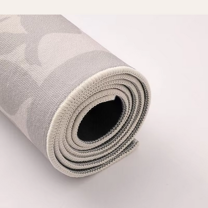 Beige Abstract Line Art Rug Modern Soft Non-Slip Carpet for Living Room or Bedroom